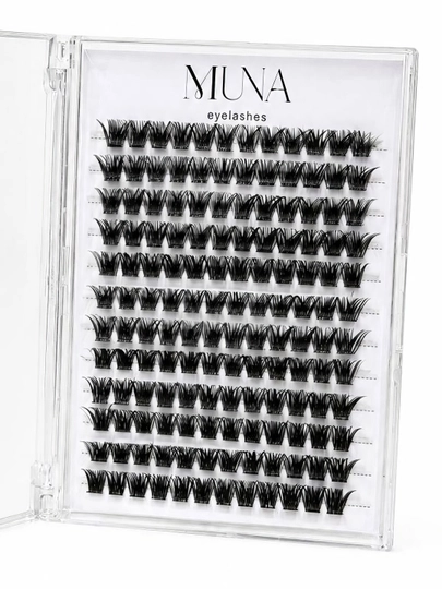 Muna sun'iy kiprik WM6, 6 qator, 10 mm / 12 mm, qayta foydalaniladigan