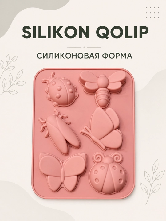 Keks pishirish uchun silikon qolip, sovun, gips, sham va mum uchun qolip - 