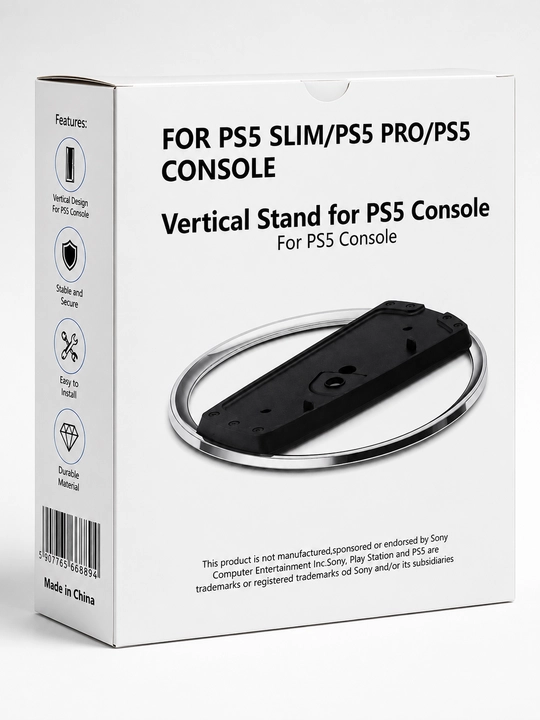 PS5, PS5 Slim va PS5 Pro uchun mustahkam vertikal podstavka