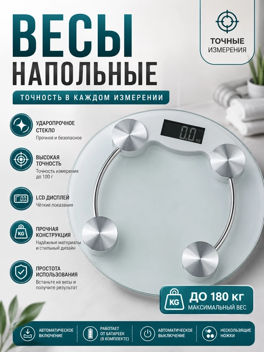 Электронные напольные вес —современные и компактные весы для точного измерения массы тела