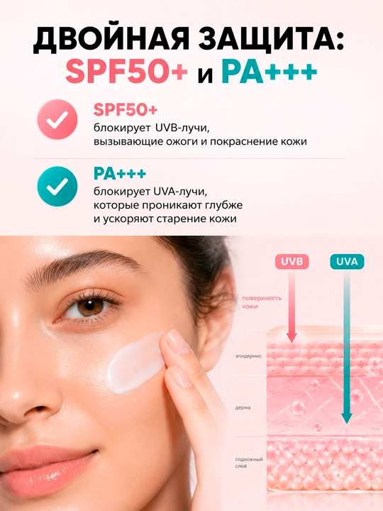 Quyoshdan himoyalovchi KOEC PDRN Collagen Sunscreen SPF50+ PA+++, 50 ml
