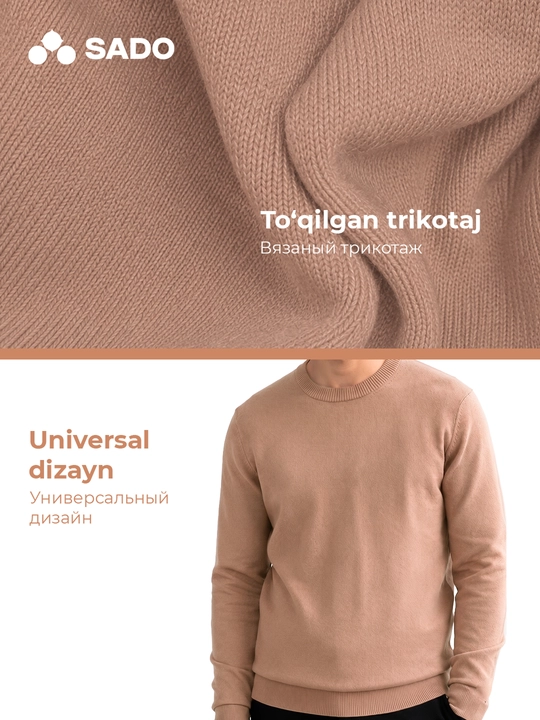 Erkaklar uchun klassik jemper SADO, jemperlar erkaklar, jemfer