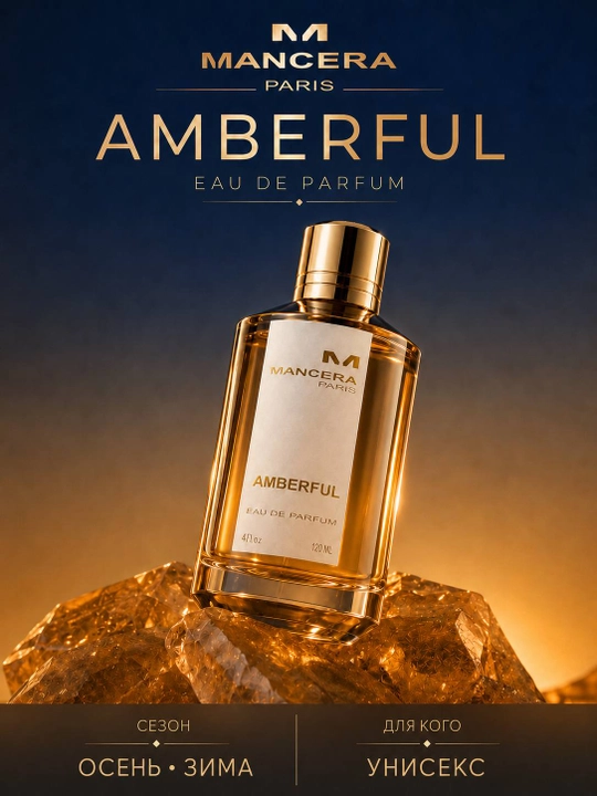 Mancera Amberful unisex parfyumeriya suvi, ichish uchun — 5/10 ml