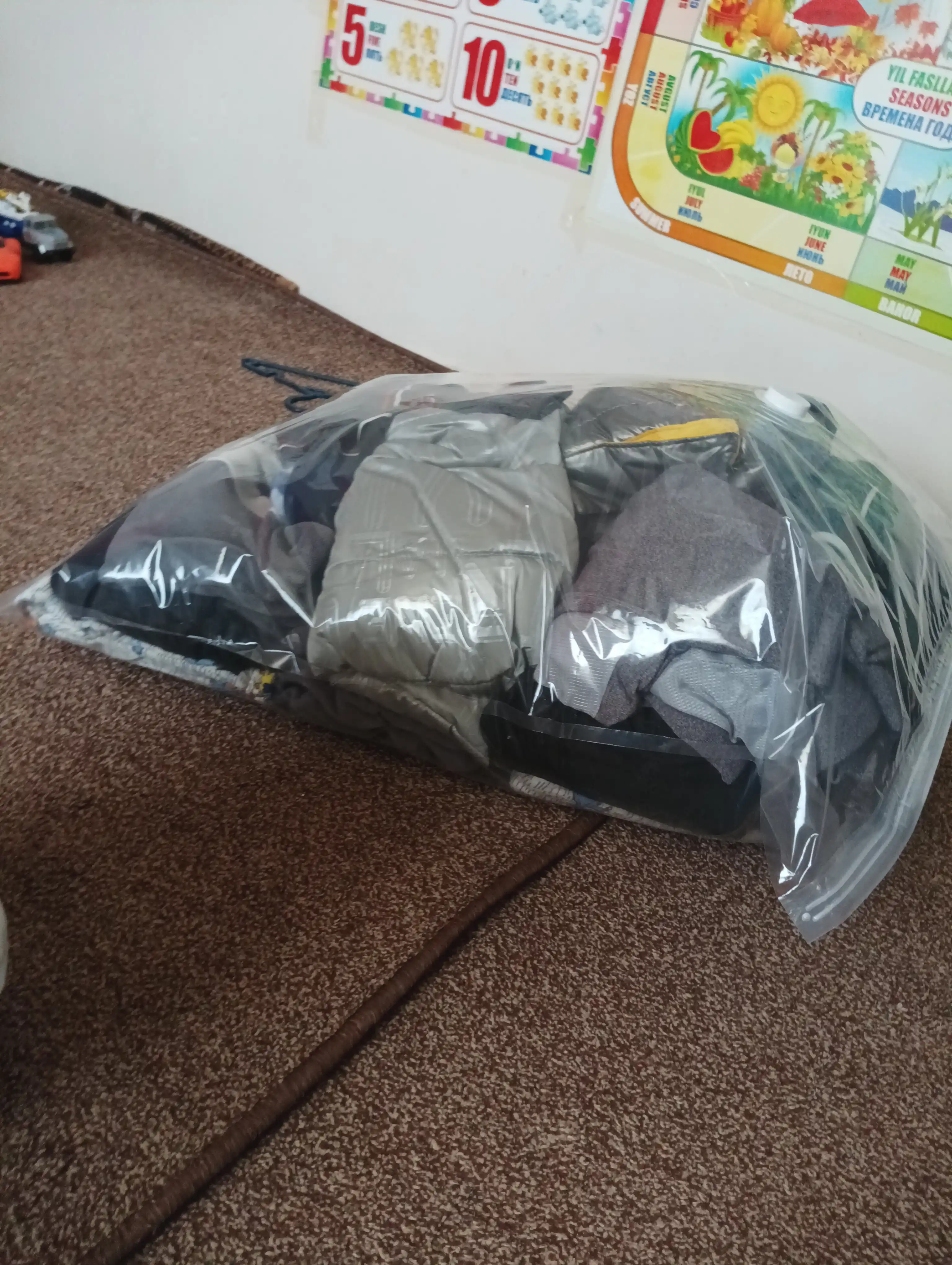 Vakuumli paket saqlash va kiyim-kechak sumkasi, vakum paket qayta foydalanish mumkin