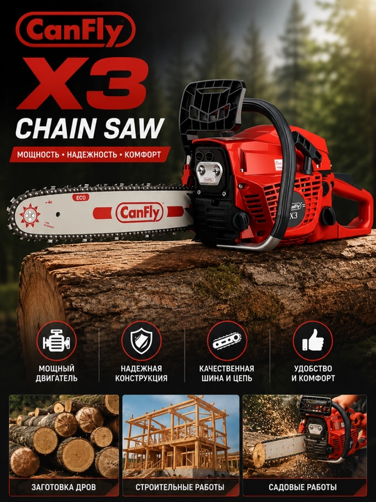 Бензопила CanFly X3 - 
