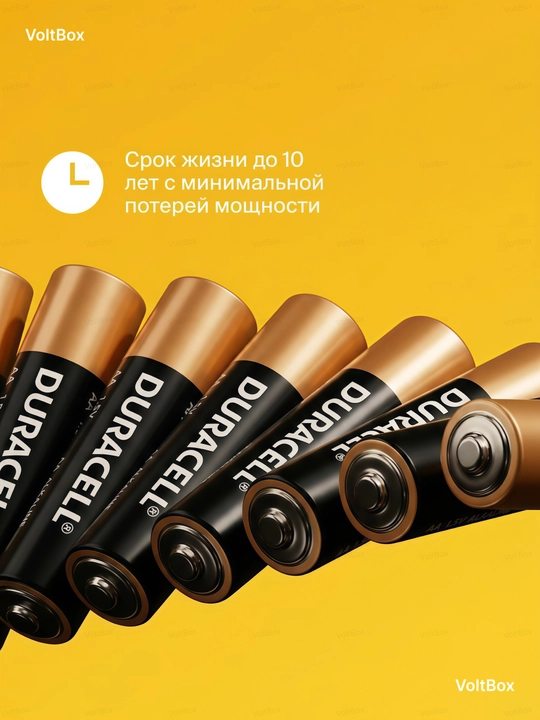 Батарейки Duracell AA и AAA пальчиковые и мизинчиковые щелочные, набор 12 шт