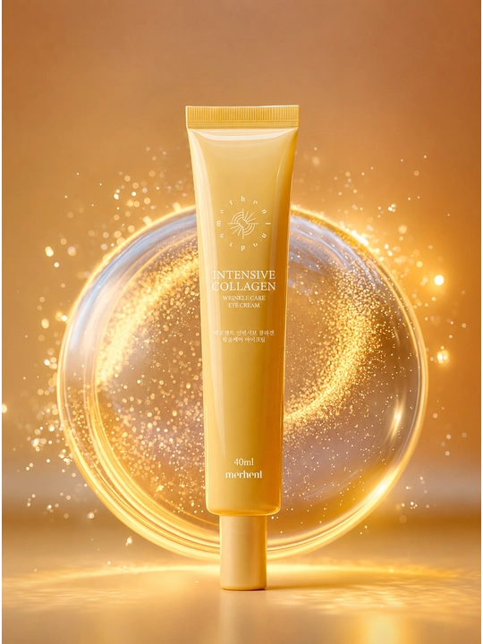 Ko‘z atrofi terisi uchun krem Merhent Entensive Collagen Wrinkle Care Eye Cream - 