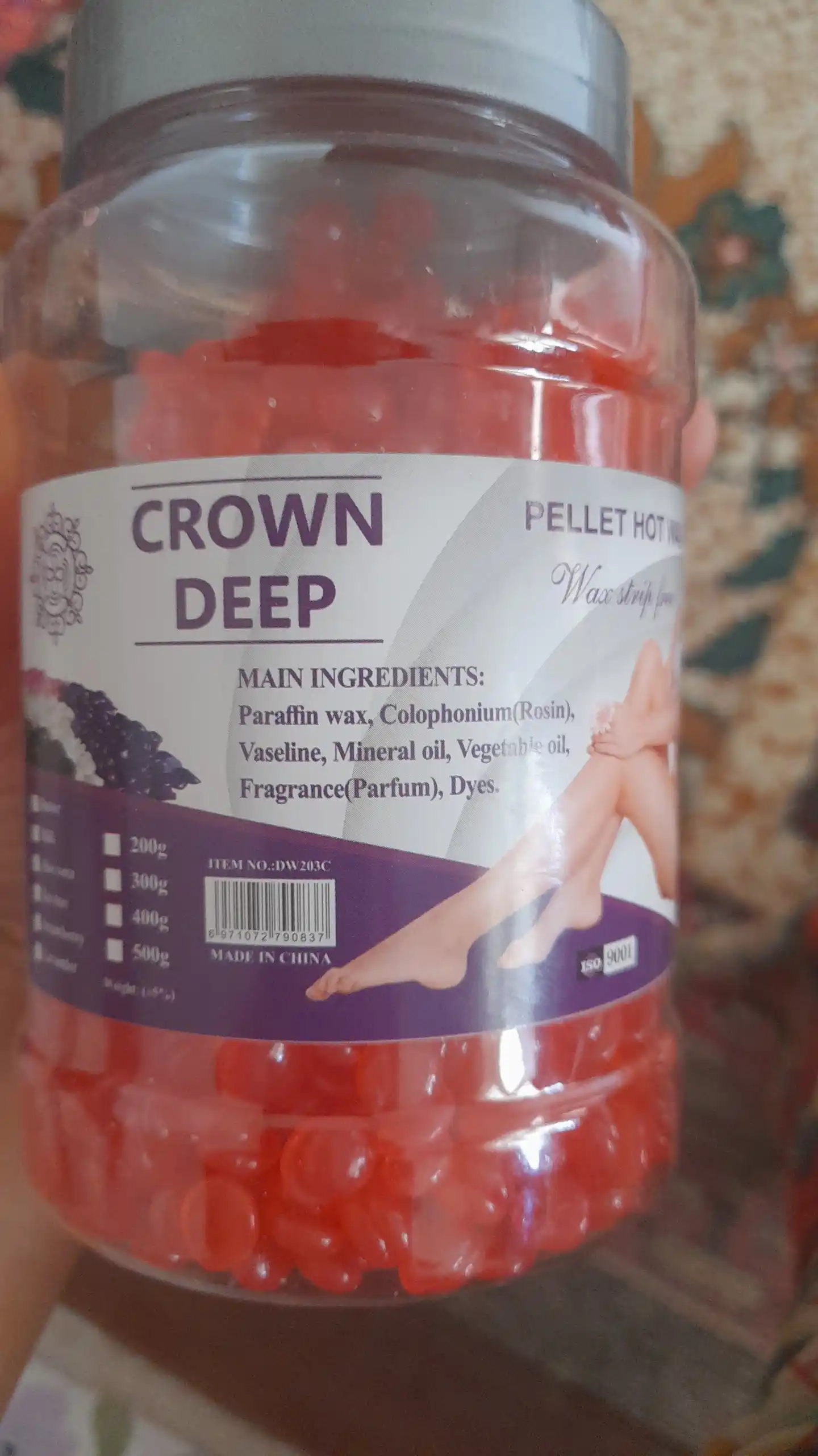 Воск для депиляции Crown Deep, 100-500 гр в гранулах