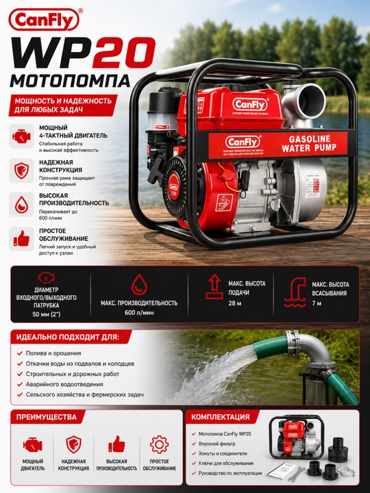 CanFly WP20 motopompasi - 