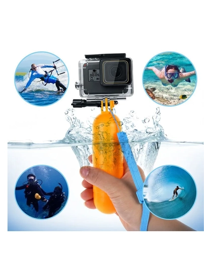 GoPro ekshn-kamerasi uchun suv o'tkazmaydigan himoya akvaboksi, g'ilof