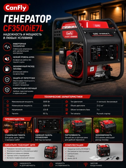 CanFly CF3500iE7L generatori - 