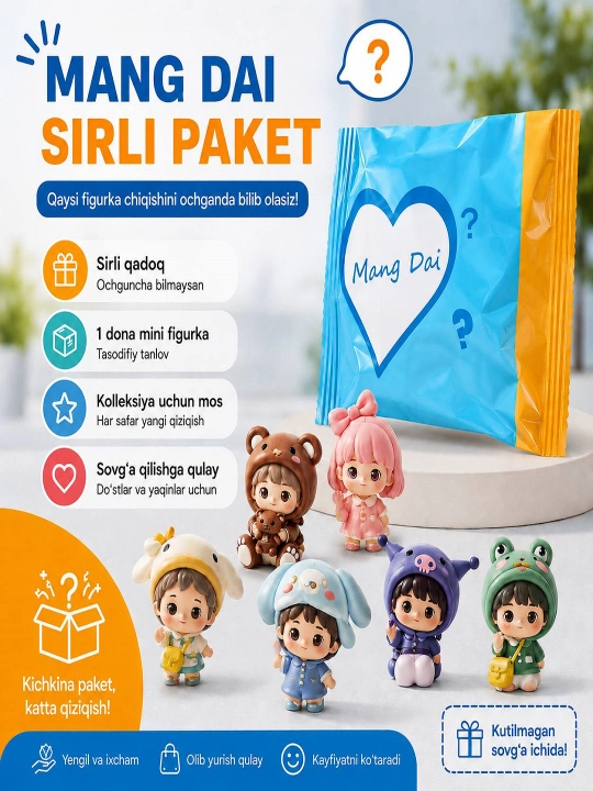 Sirli Mang Dai paketi kolleksion o‘yinchog‘i - 