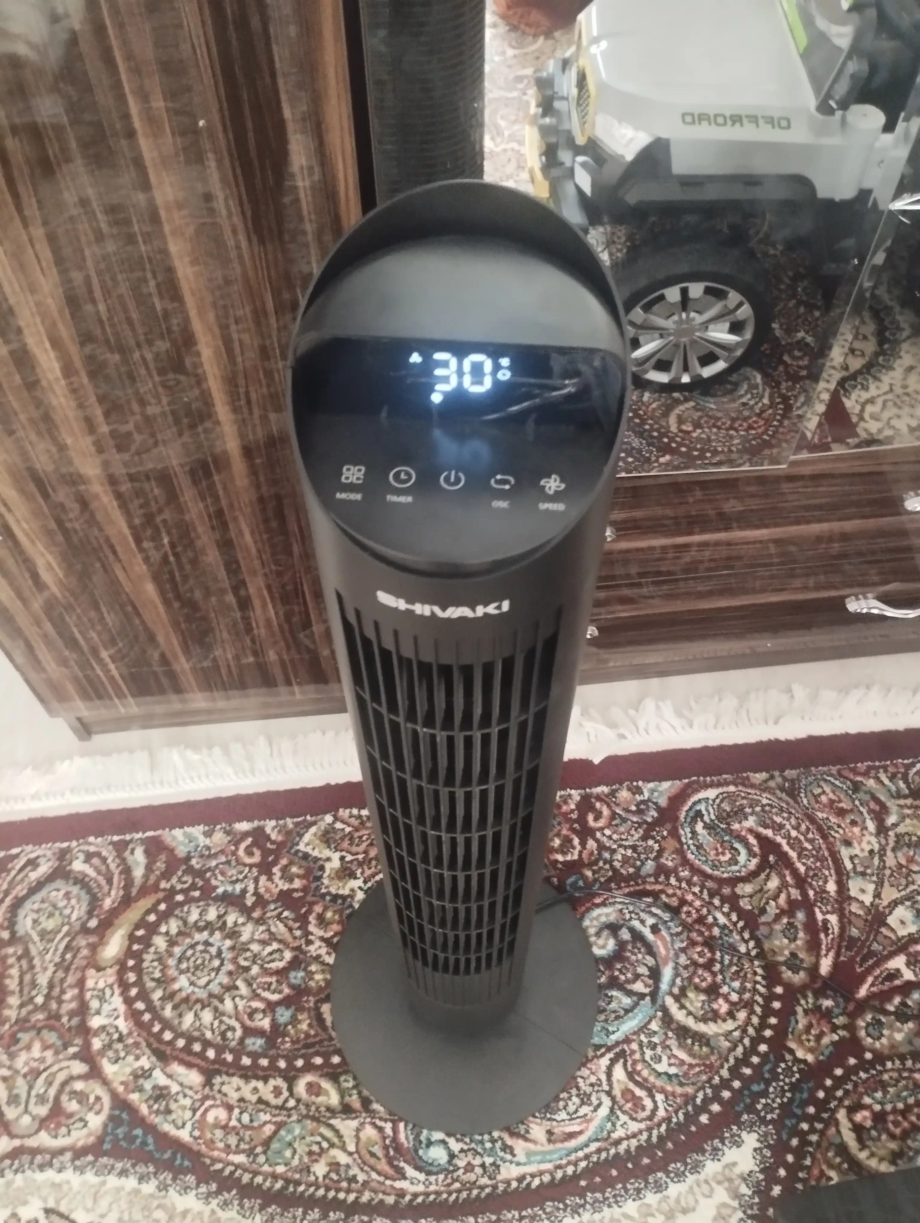 SHIVAKI SH-TF-4001 — Мощный, тихий и современный колонный вентилятор