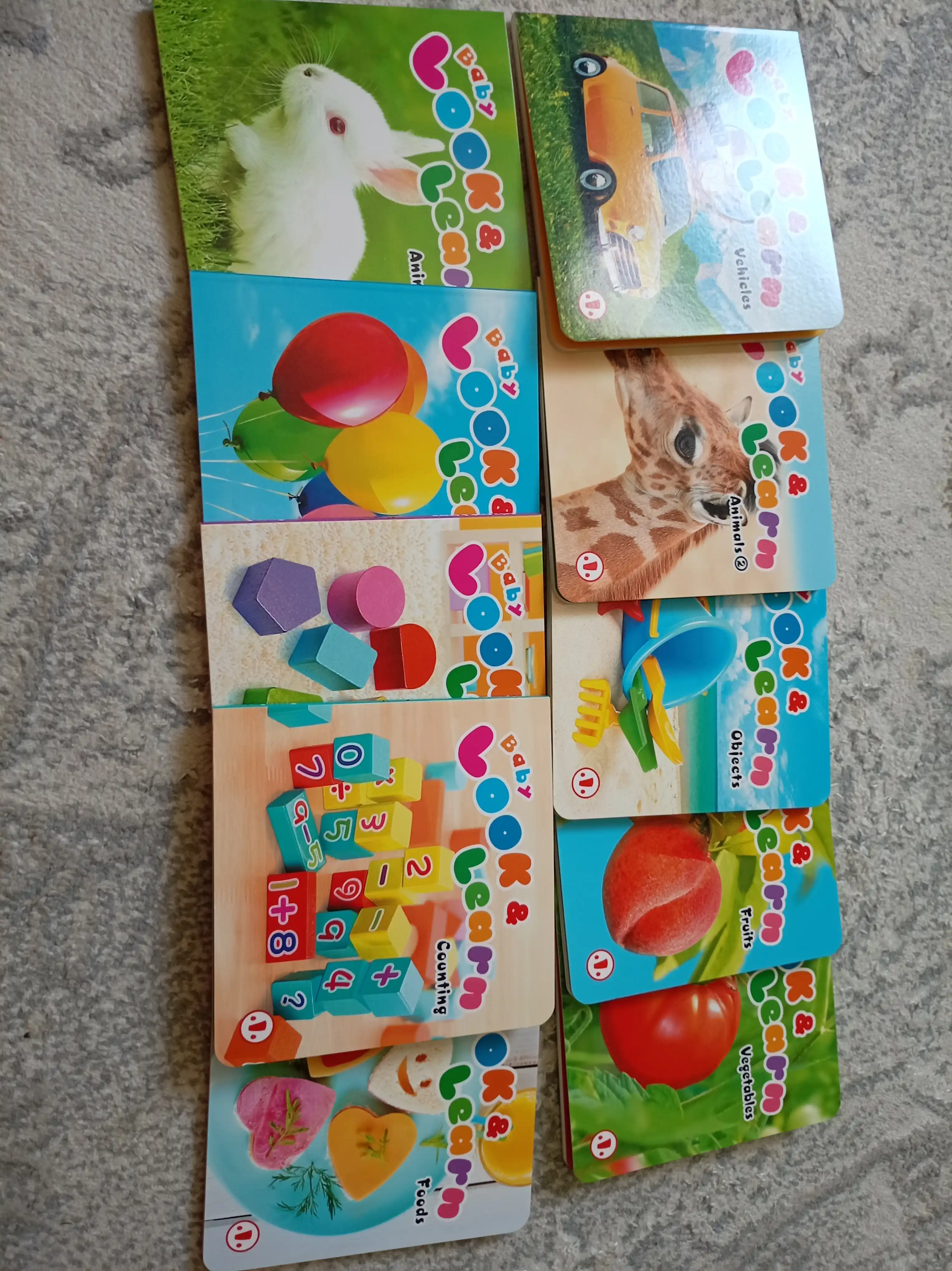 Baby Look and Learn 10 развивающих толстых книг для малышей