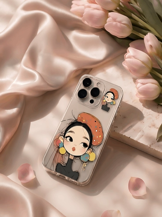 IPhone uchun kreativ dizaynli silikon g'ilof, "Funny Baby" bosma bilan