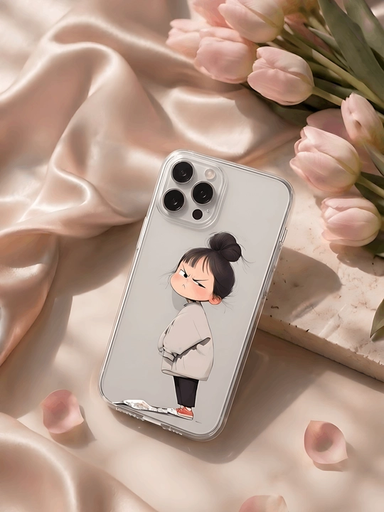IPhone uchun kreativ dizaynli silikon g'ilof, "Funny Baby" bosma bilan