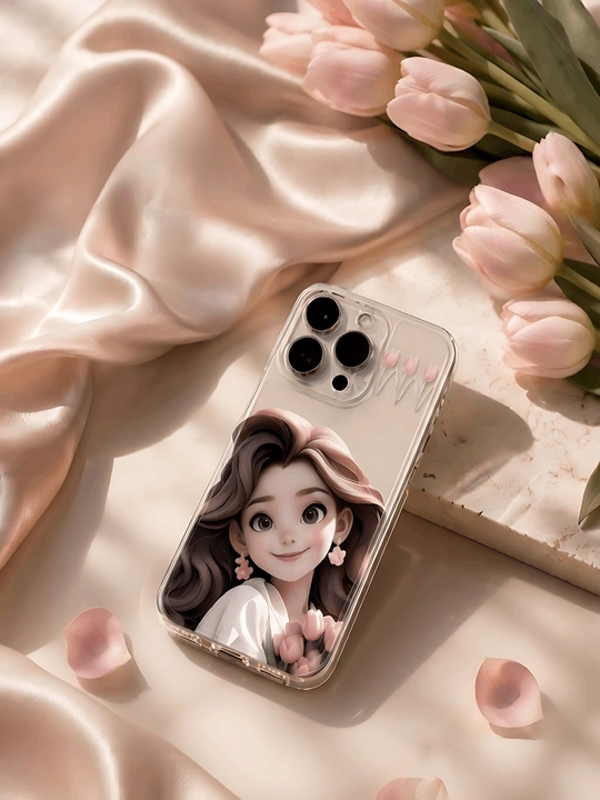 IPhone uchun kreativ dizaynli silikon g'ilof, "Funny Baby" bosma bilan