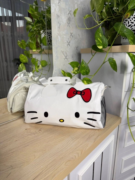 Hello Kitty sayohat sumkasi, sport va yo‘l sumkasi, 45×32×17 sm