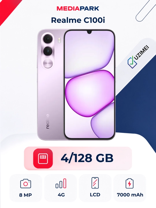 Smartfon Realme C100i 4/128GB Purple - 