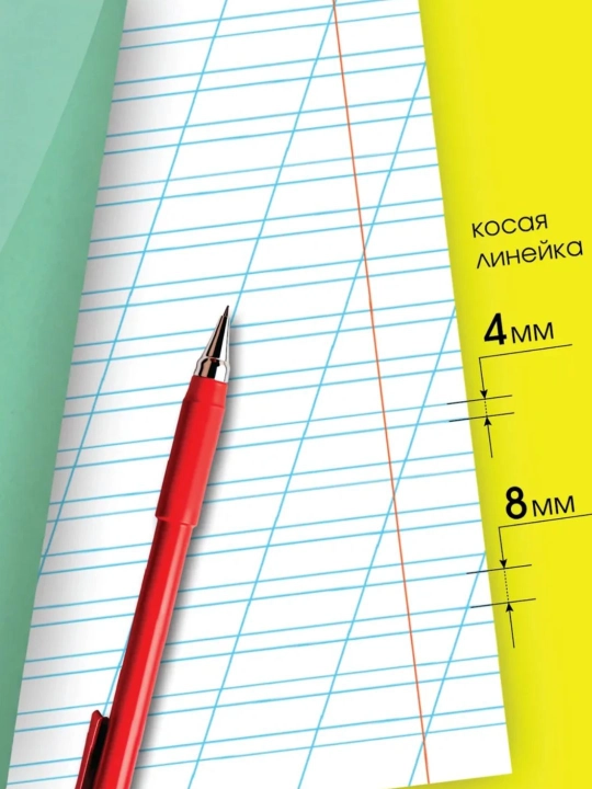 Набор школьных тетрадей, 12 листов, в клетку и линейку, 10 штук