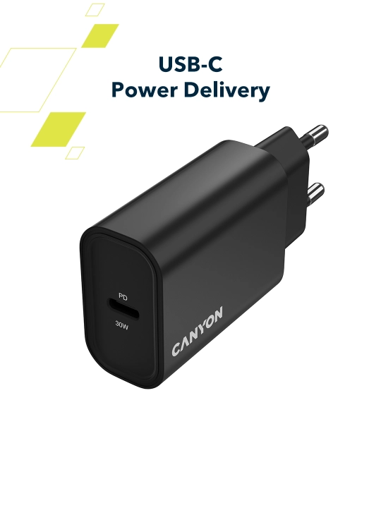 Tarmoq zaryadlash qurilmasi Canyon OnCharge 30CL, Type C, PD 30W