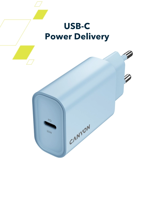 Tarmoq zaryadlash qurilmasi Canyon OnCharge 30CL, Type C, PD 30W