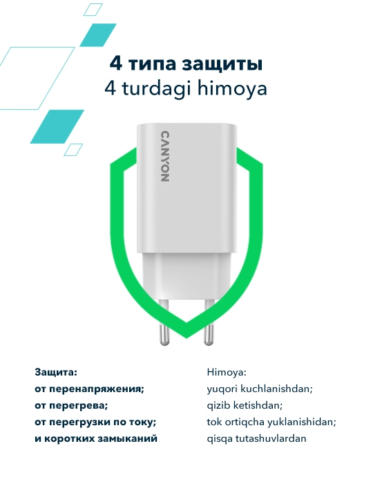 Tarmoq zaryadlash qurilmasi Canyon OnCharge 30CL, Type C, PD 30W