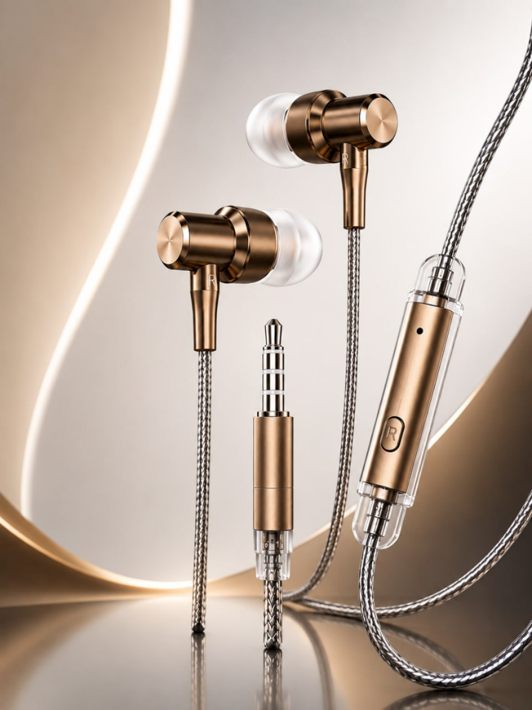 Premium simli quloqchin 3. 5 mm stereo earphone mikrofonli, kuchli bass va toza ovoz
