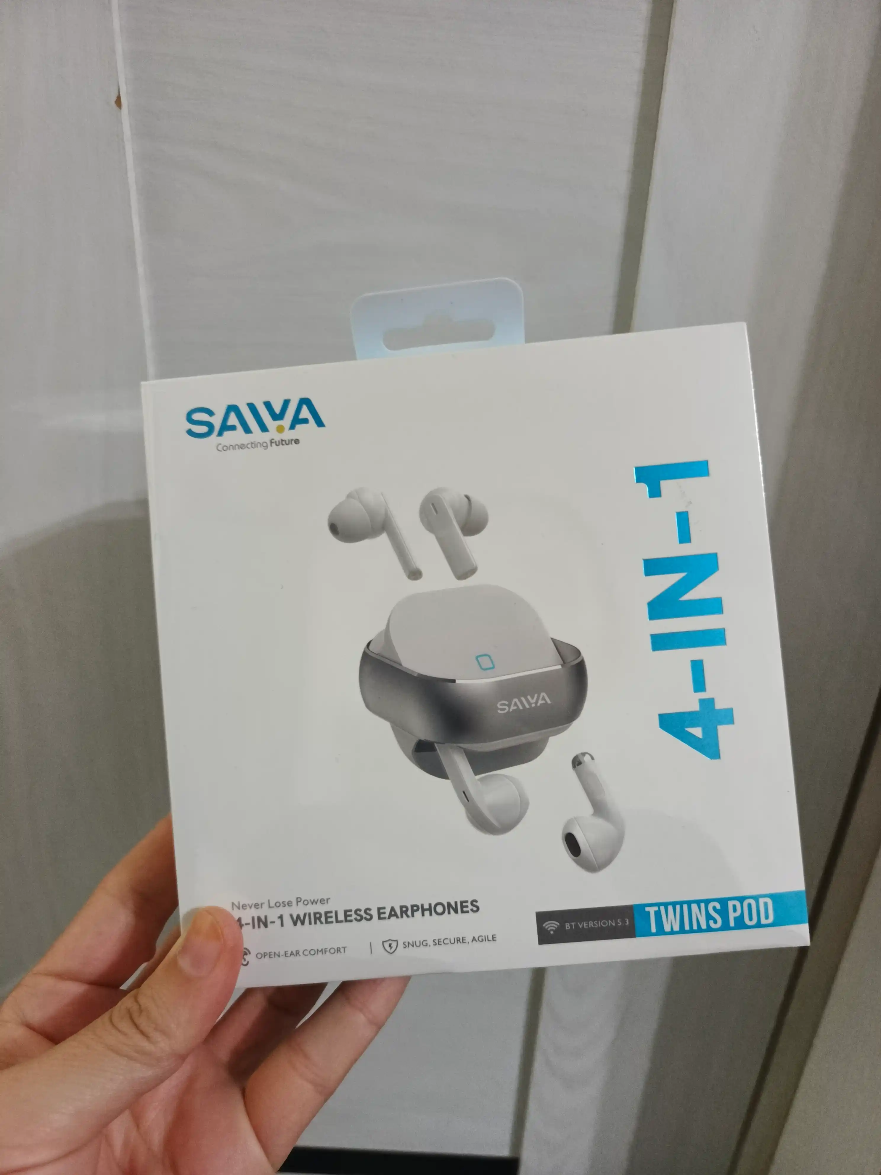 SAIVA TWS 4-in-1 Simsiz Quloqchin Bluetooth 5.3 | HD Ovoz | Sensorli Boshqaruv | IPX4 |
