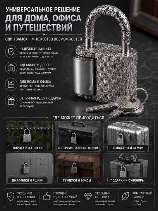 Kalitli dekorativ osma qulf, metall, mini-qulf, 3 xil rangda