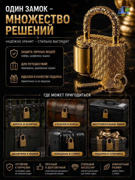 Kalitli dekorativ osma qulf, metall, mini-qulf, 3 xil rangda