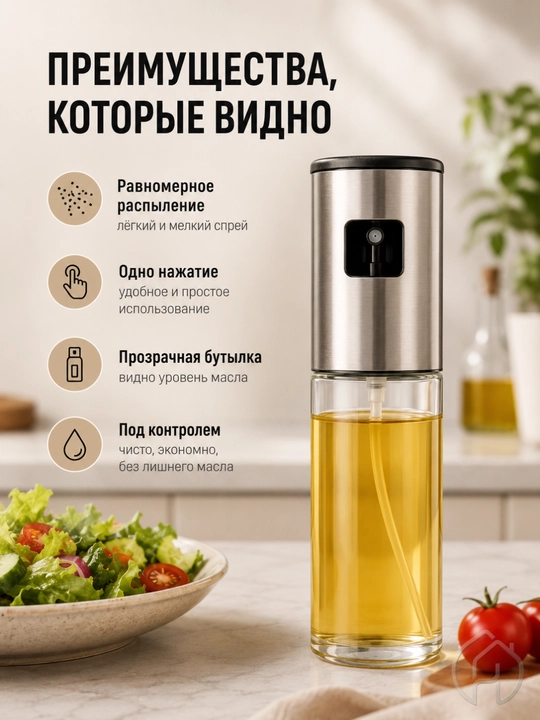 Распылитель для масла, кухонный спрей-дозатор со стеклянной бутылкой,xp-46-128