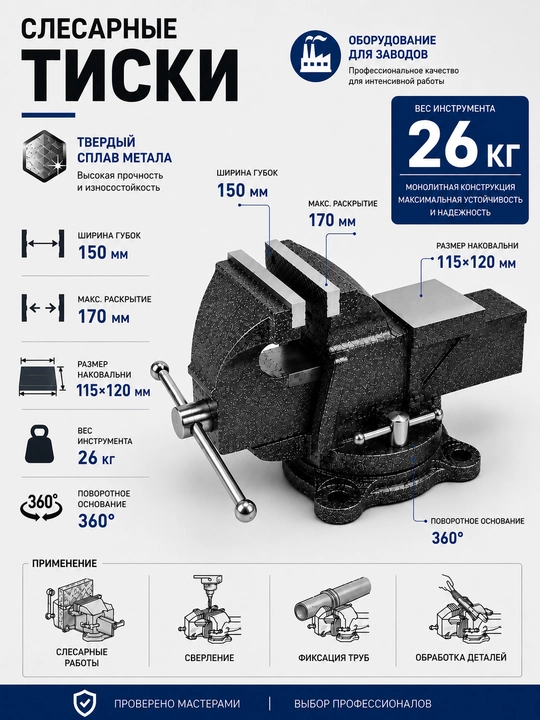 Тиски L150 - 