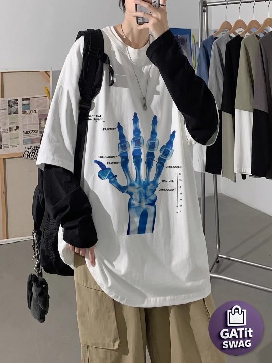 Futbolka oversize Y2K