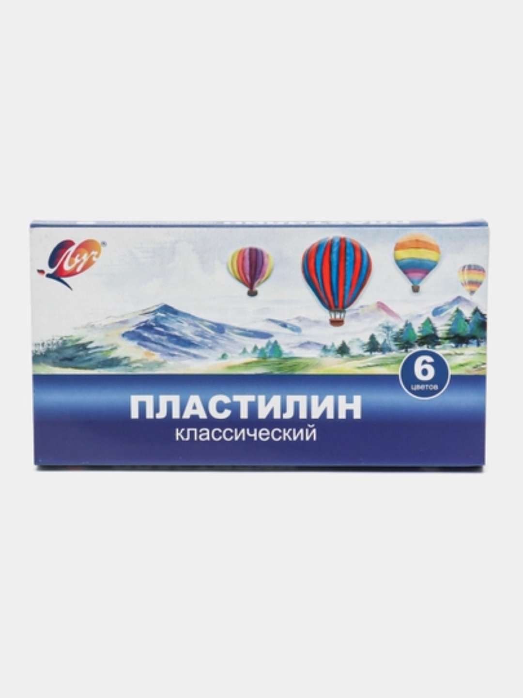 Пластилин "Классический", 6 цветов - 