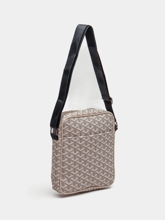 Мужская сумка через плечо, в стиле Goyard