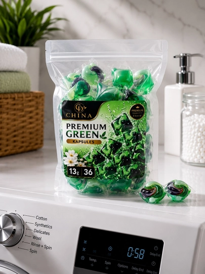 Premium Green kir yuvish kapsulalari, 36 dona × 13 g, universal - 