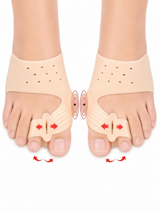 Oyoq bosh barmog‘i uchun silikon fiksator, Hallux Valgus suyakchasi korrektori
