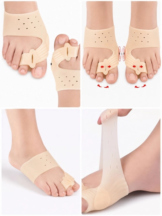 Oyoq bosh barmog‘i uchun silikon fiksator, Hallux Valgus suyakchasi korrektori