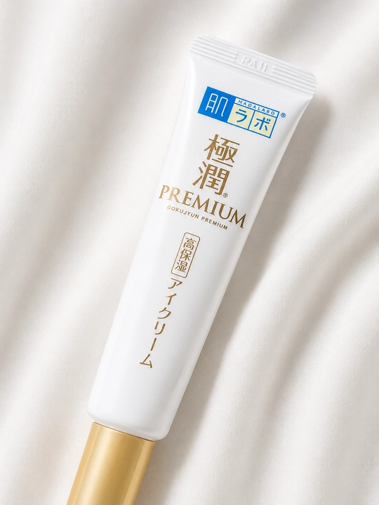 Крем для кожи вокруг глаз Hada Labo Gokujun Premium - Глубокое увлажнение кожи вокруг глаз - 