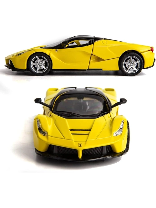 Ferrari LaFerrari 1:24 metall modeli, yorug‘lik, ovoz va eshiklar ochilishi bilan