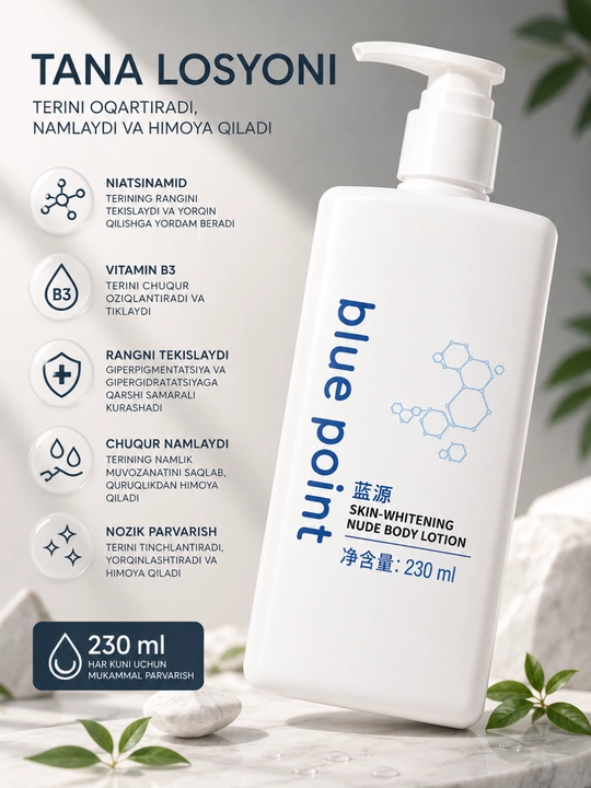 BLUE POINT Лосьон для тела с ниацинамидом, 230 мл