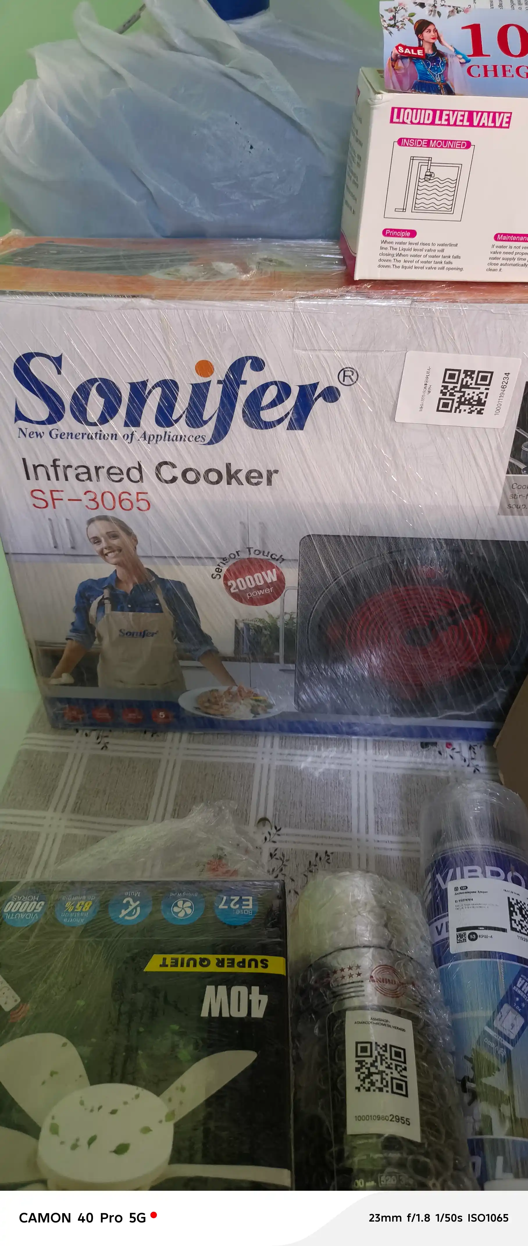 Sonifer elektr keramik plitasi, sensorli boshqaruv