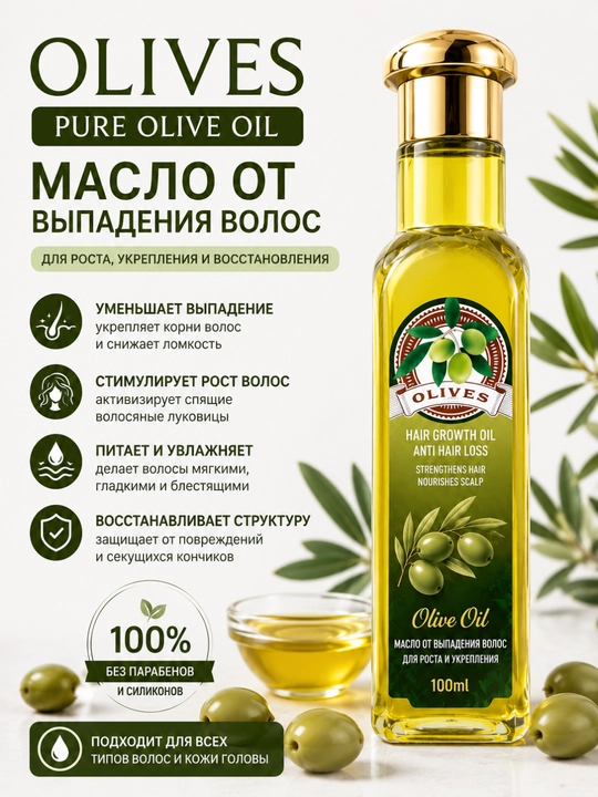 Soch to‘kilishiga qarshi soch moyi, 190 ml - 