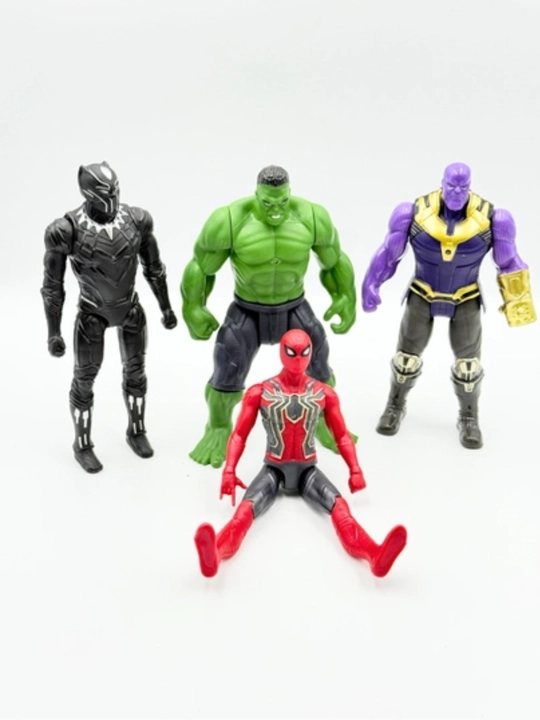 Набор фигурок супергероев Marvel 4 шт, со светом, игрушка 3+