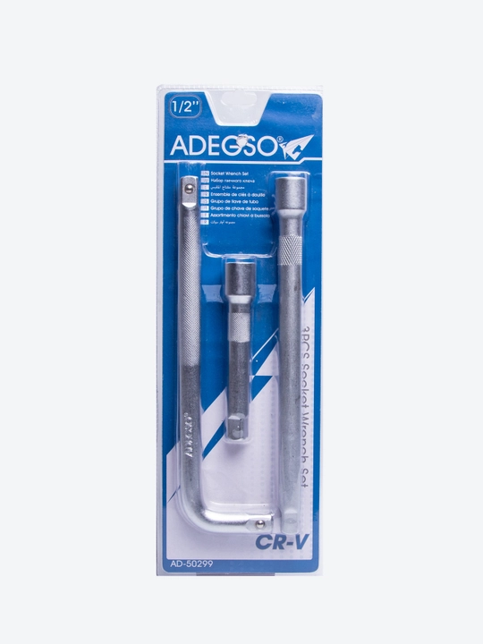 ADEGSO набор воротков с насадками 1/2", 3 шт, сталь CR-V
