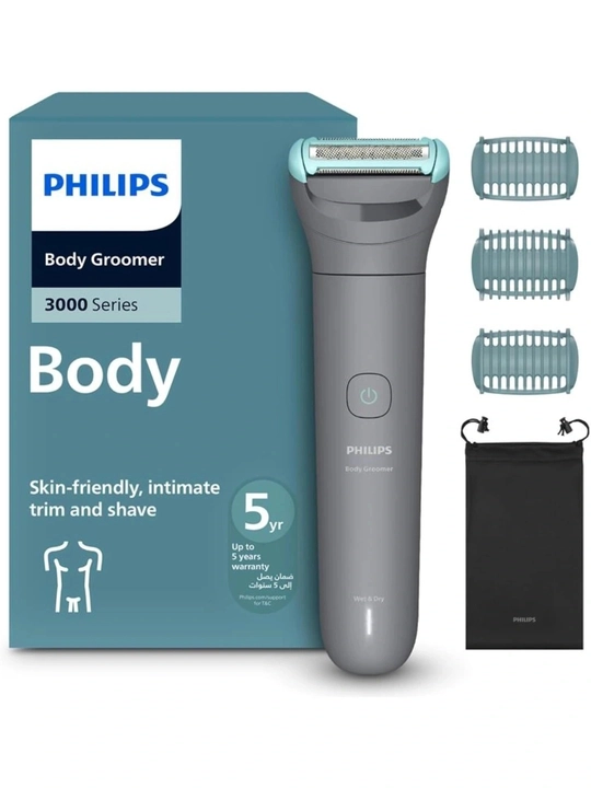 Philips Bodygroom Series 3000 BG3485/15 — триммер для тела, влажное и сухое бритьё