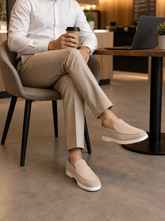 Erkaklar loferlari, 100% tabiiy zamsh, o‘lchami 39-43, Loro Piana( 1 ga 1 nusxa )