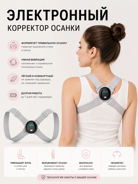 Корректор осанки, накидка на шею, плечи