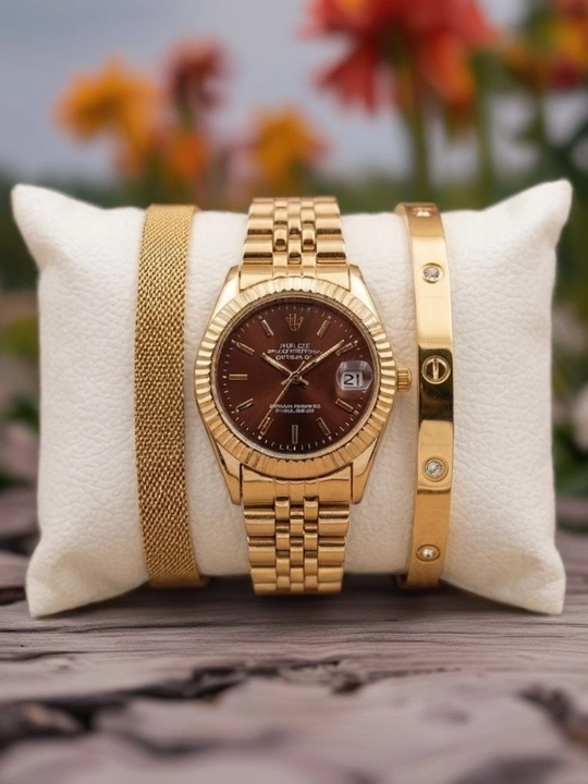 Ayollar soati, ayollar qo'l soati, oltin rang soat, elegant soat